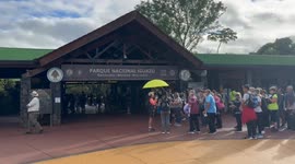 Argentina: Tourists flock to Iguazu Falls, one of South America’s natural marvels