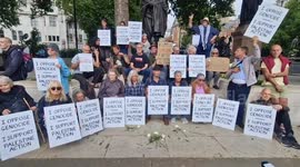 Mass arrests as protesters in Parliament Square hold placards in support of now proscribed organisation Palestine Action