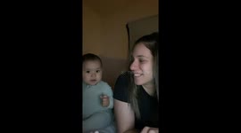 Part 2 to the Baby's giggle-filled fame with mom goes viral with over 3.3 million views on TikTok
