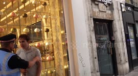 Multiple arrests made after an anti-Israel protester chants
