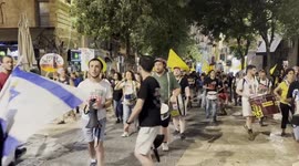 Israel: Israeli protesters in W. Jerusalem demand return of hostages, Gaza ceasefire
