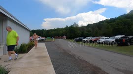 Vietnam Memorial Wall and 9/11 Memorial wall Arriving in Kulpmont, PA
