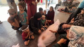 Israeli airstrikes kill civilians in Gaza’s Al-Zaytoun, children bid farewell to parents