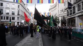 Thousands of Shia Muslims take over Central london for their anual celebration of Ashura