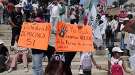 Mexico: Protesters rally in Mexico City to demand annulment of judicial elections