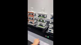 Models show off 'earthquake resistant buildings' in China