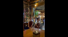 All the staff are dwarves at this restaurant in the Philippines