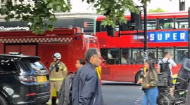 Multiple emergency vehicles in Brixton due to suspected fire