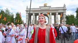 Russia: Chuvash holiday 'Akatuy' celebrated in Moscow
