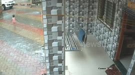 Toddler emerges unscathed after being run over by SUV