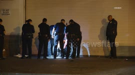 US, Los Angeles: Downtown Los Angeles Shooting Victim