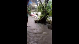 Irrigation canal overflows sending surging flood into homes