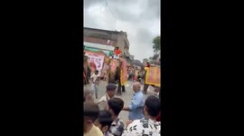Four worshippers injured by rampaging elephant at parade in India
