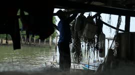 Malaysia : Fishermen's Base in Kampung Telok Pelandok, Port Dickson