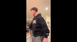 Unexpected levitating jump in Te Awamutu, Waikato region, New Zealand