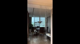 Ceiling collapses as floodwater pours into house in Sichuan, China