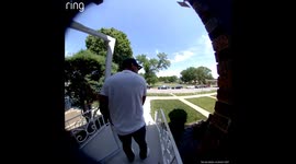 Dead Tree Limb Falls On Parked Car As Owner Walks Up