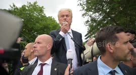Caribbean Netherlands: Far right leader Wilders joins anti-refugee protest in Zwolle, Netherlands