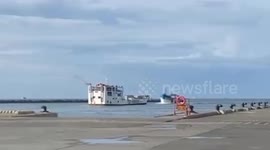 Fishing vessel smashes into packed ferry in the Philippines