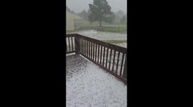 US: Storm Brings Hail in Colorado