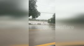 Homes in Kerrville under water following deadly Texas floods