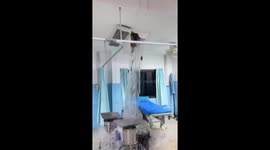 Hospital ceiling collapses amid heavy rain in Thailand