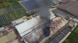 Fire at rubber factory leaves two injured on outskirts of Bangkok
