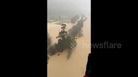 Newsflare Edit - Extreme Flash Flooding with extreme weather in Nelson Marlborough, New Zealand