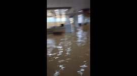 Floodwater inundates hospital as heavy rain batters Indonesia