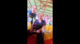 Watch this adventurous mum's Insta360 ride down spiral waterslide
