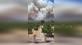 France: Terrifying Video Shows Massive Smoke Cloud As Wildfire Closes Marseille Airport