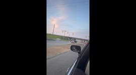 Driver Drives Into Oncoming Traffic
