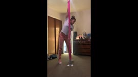 Pole Dancing? Purr-fect. This Cat Joins Every Spin and Strut