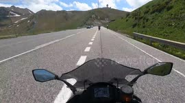 Illegal Turn Almost Causes Collision With Biker