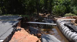 US: North Carolina hit with flooding after heavy rain from Tropical Depression Chantal (2)