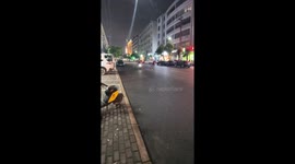 Man Falls off Motorcycle