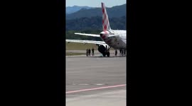 Airport closed as man is sucked into plane engine in Italy