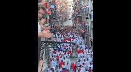 Spain: Traditional Bull Running Festival Held in Pamplona 2