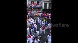 Spain: Running Of The Bulls In Pamplona