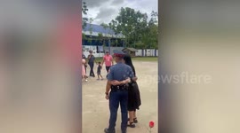 Policeman makes heartwarming surprise proposal at force parade