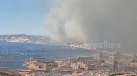 France: Smoke Blankets Marseille as Wildfire Rages Nearby