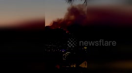 Spain: Raging Flames As Wildfire Forces Towns Into Lockdown In Spain
