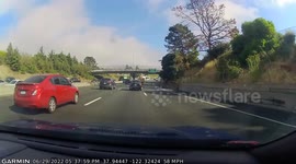 Street Racing Car Spins Out and Crashes