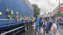 Bosnia and Herzegovina: Farewell ceremony held for Srebrenitsa genocide victims' funerals in Sarajevo