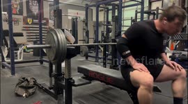 Before the gains came the pain: Classic bench press blunder gone viral with over 4 million views