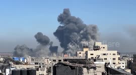Israeli warplanes hit Al-Tuffah neighborhood in eastern Gaza (2)