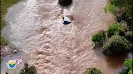 Drone Footage Captures Heroic Flood Rescues in San Angelo