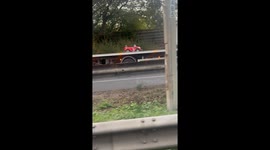 Baby and Parent Car Getting Towed