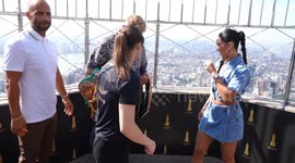 US: Amanda 'The Real Deal' Serrano and Katie Taylor visit Empire State Building