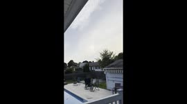 rainbow in the sky with no rain